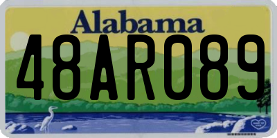 AL license plate 48AR089