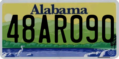 AL license plate 48AR090