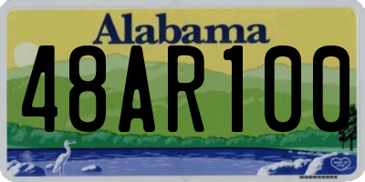 AL license plate 48AR100