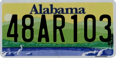 AL license plate 48AR103