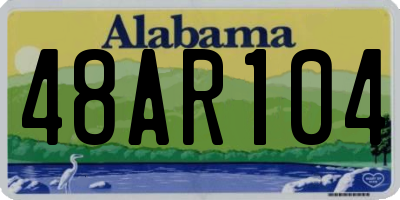 AL license plate 48AR104