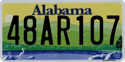 AL license plate 48AR107