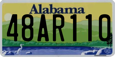 AL license plate 48AR110