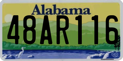 AL license plate 48AR116