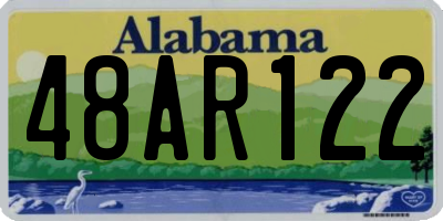 AL license plate 48AR122