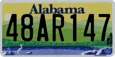 AL license plate 48AR147