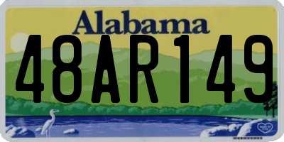 AL license plate 48AR149