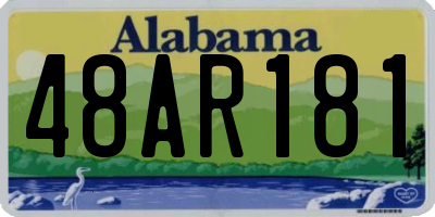 AL license plate 48AR181