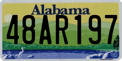 AL license plate 48AR197