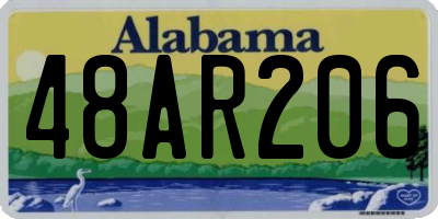 AL license plate 48AR206