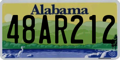 AL license plate 48AR212
