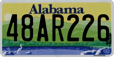 AL license plate 48AR226