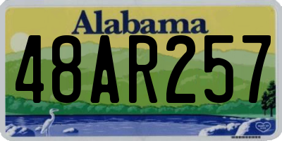 AL license plate 48AR257