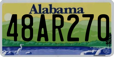 AL license plate 48AR270