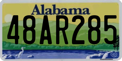 AL license plate 48AR285