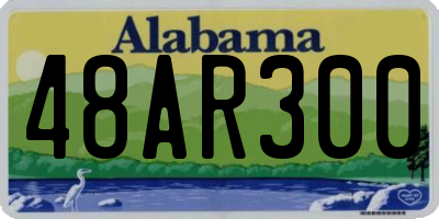 AL license plate 48AR300