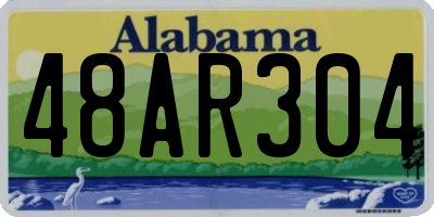 AL license plate 48AR304