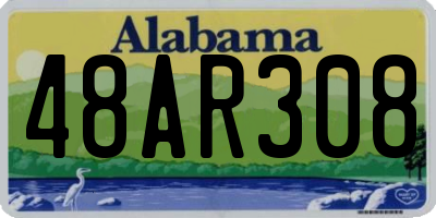 AL license plate 48AR308