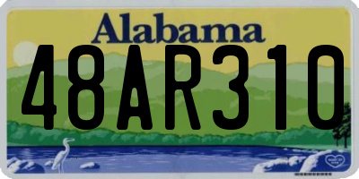 AL license plate 48AR310