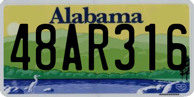 AL license plate 48AR316