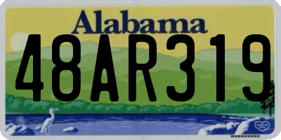 AL license plate 48AR319