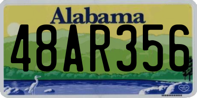 AL license plate 48AR356