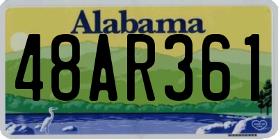 AL license plate 48AR361