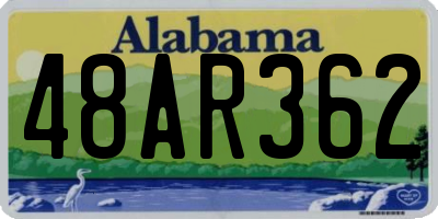 AL license plate 48AR362