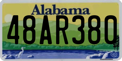 AL license plate 48AR380