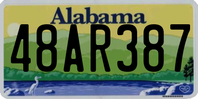 AL license plate 48AR387