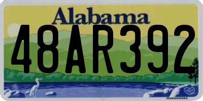 AL license plate 48AR392