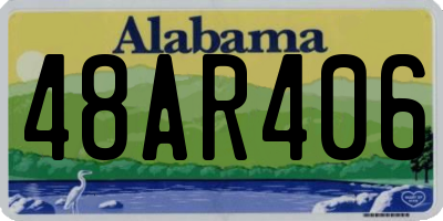 AL license plate 48AR406