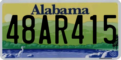 AL license plate 48AR415