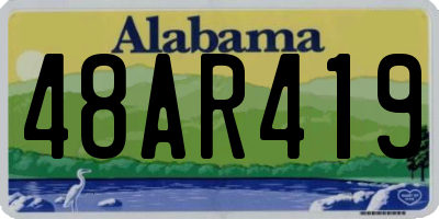 AL license plate 48AR419