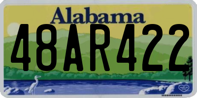 AL license plate 48AR422