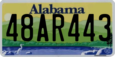 AL license plate 48AR443