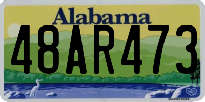 AL license plate 48AR473