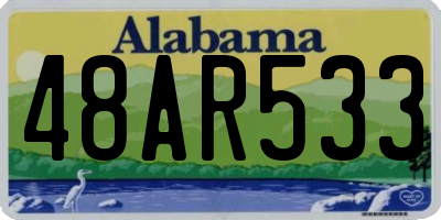 AL license plate 48AR533