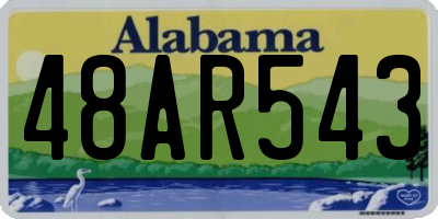 AL license plate 48AR543