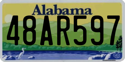 AL license plate 48AR597