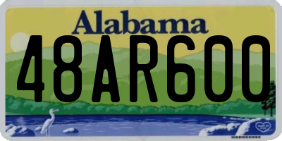 AL license plate 48AR600