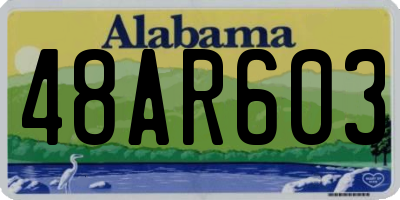 AL license plate 48AR603