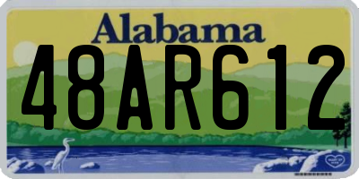 AL license plate 48AR612