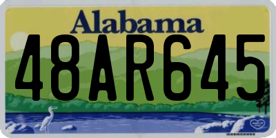 AL license plate 48AR645
