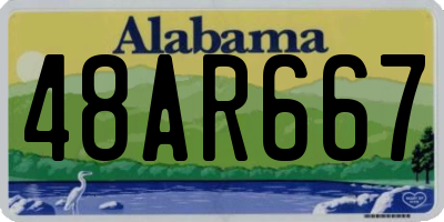 AL license plate 48AR667