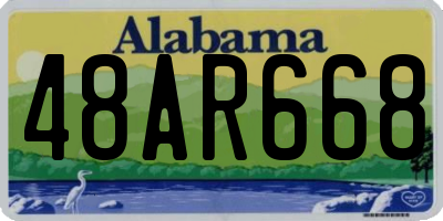 AL license plate 48AR668