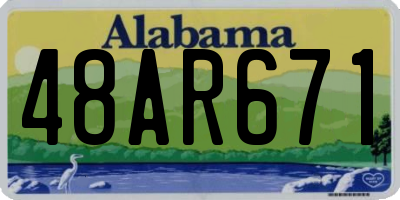 AL license plate 48AR671