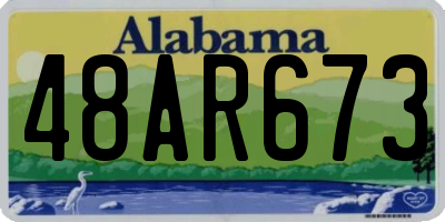 AL license plate 48AR673