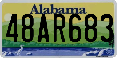 AL license plate 48AR683