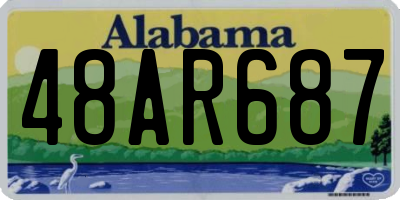 AL license plate 48AR687